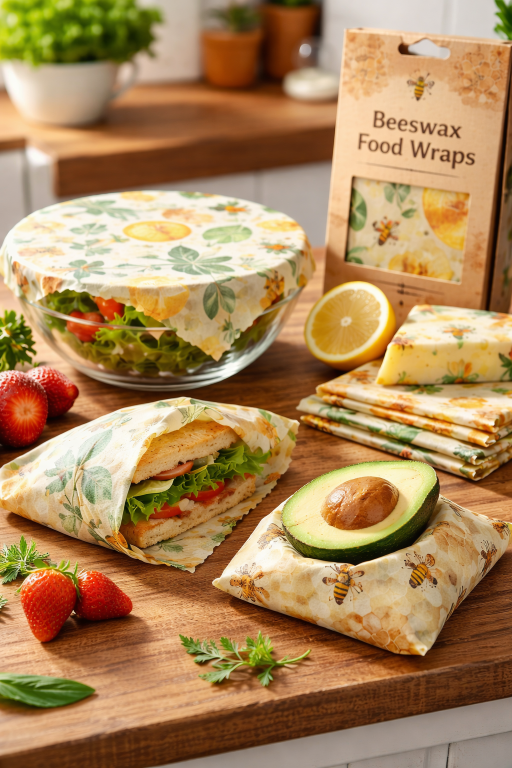 Films alimentaires réutilisables en cire d’abeille